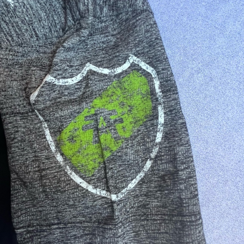 American Fighter Black and Gray Tee with Green Accents - Picture 6 of 8
